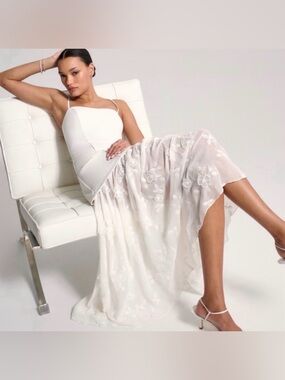 Abercrombie white floral dress